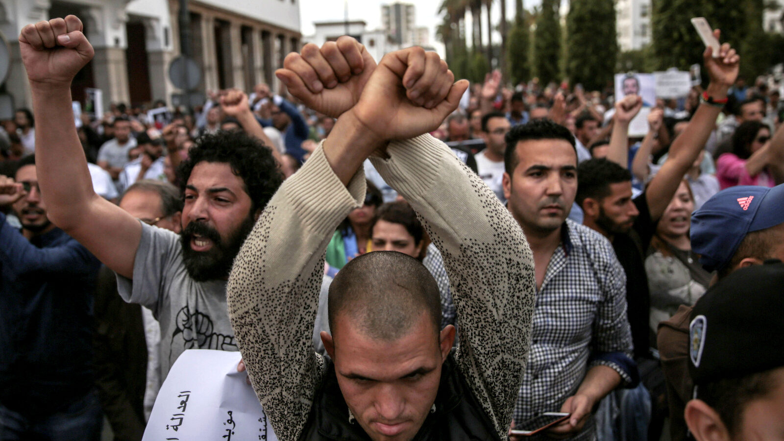 protests-against-sentences-against-hirak-rif-activists-in-rabat-morocco