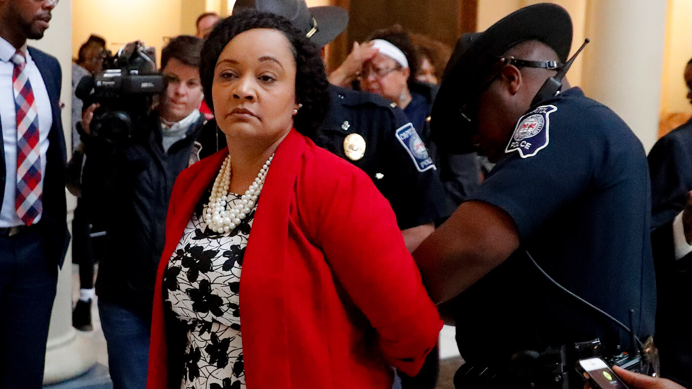 Sen. Nikema Williams arrest at protest over election ballot counts