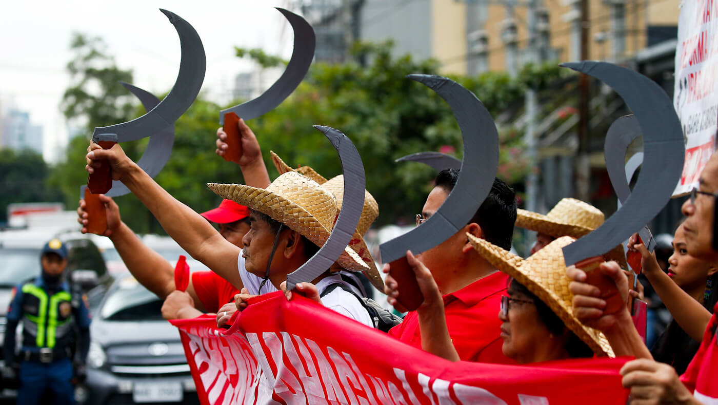 Philippines Farmers Protest Commemoration