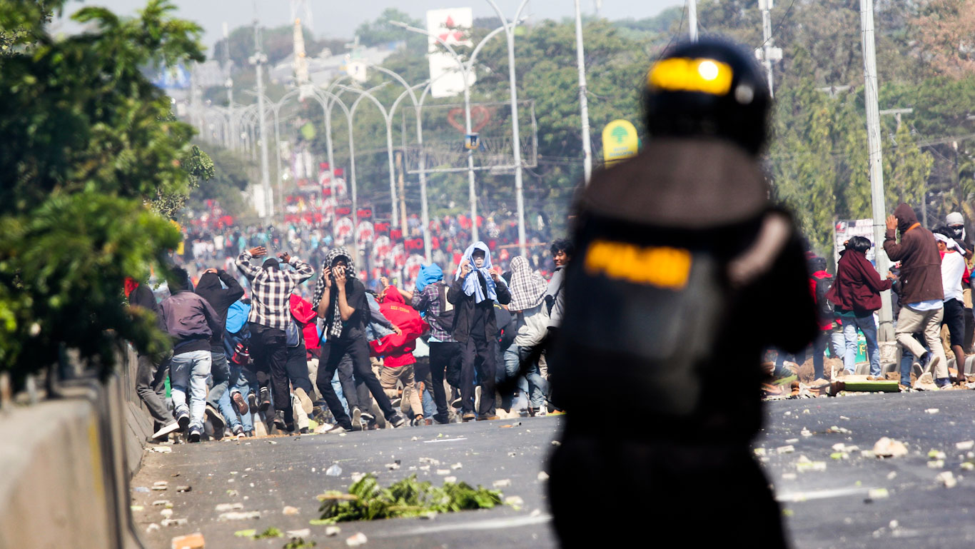 Indonesia Protest photo of the day