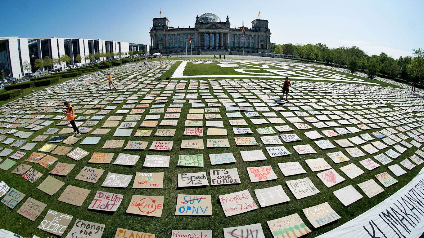 Coronavirus climate change protest photo of the day