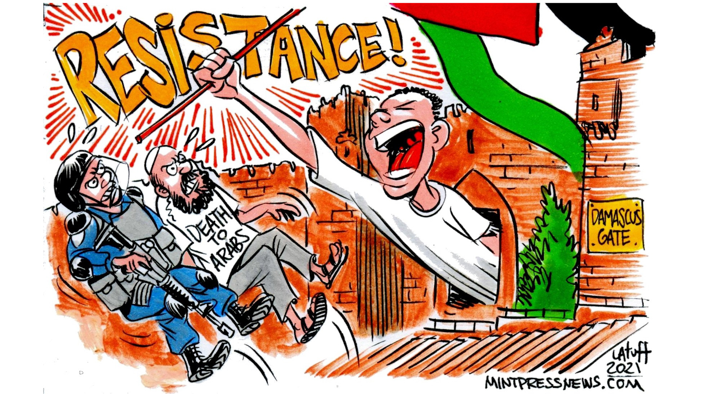 Editorial Cartoon: Settlers carry out violent pogroms in East Jerusalem