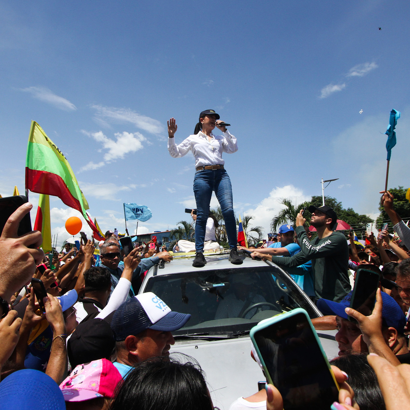 Marica Corina Machado Opens The Presidential Campaign In The Venezuelan Andean Region.